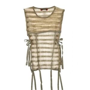 Eckhaus Latta Sheer Beige Top